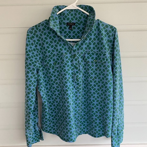 Talbots Tops Vintage Talbots Jersey Polo Poshmark